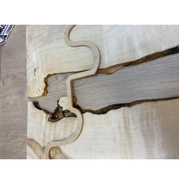 Клён Американский Каповый заготовка на топ под заливку Смешанный АА Кап А 9х170-150х565 мм (2шт. книжкой) -7