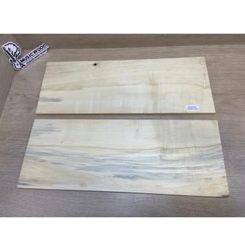 Клён Американский Волнистый заготовка на топ Смешанный АА Волна А 12х195х515 мм (2шт. книжкой) АКЦИЯ-10