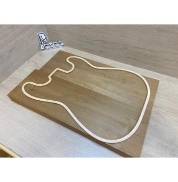 Ольха Печёная 180гр заготовка корпуса Тангент АА 40х167х520-500 мм (2шт) Ольха Печёная 180гр заготовка корпуса Тангент АА 40х167х520-500 мм (2шт)-1