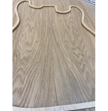 Ясень Дальневосточный Легкий заготовка на топ Тангент АА 20х183х495 мм, 2 шт. (книжкой), 509 кг/м3-3