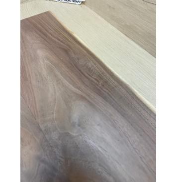 Орех Американский заготовка на топ Тангент А 14х160х515 мм - 2шт. (книжкой) Уценка-сучки-2