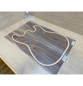 Орех Американский Заболонь заготовка на топ Тангент АА 6х174х545 мм - 2 шт (книжкой)-2