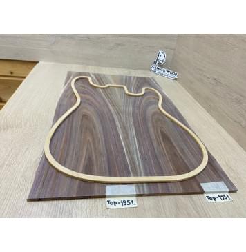 Орех Американский Заболонь заготовка на топ Тангент АА 6х174х545 мм - 2 шт (книжкой)-1