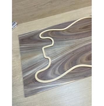 Орех Американский Заболонь заготовка на топ Тангент АА 6х174х545 мм - 2 шт (книжкой)-4