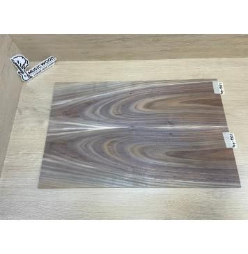 Орех Американский Заболонь заготовка на топ Тангент АА 6х174х545 мм - 2 шт (книжкой)-7