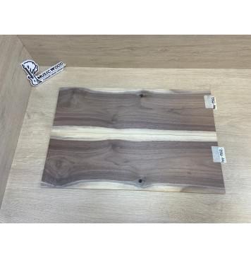 Орех Американский Заболонь заготовка на топ под заливку Тангент А 7х165х515 мм - 2 шт (книжкой)-0