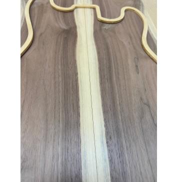 Орех Американский Заболонь заготовка на топ под заливку Тангент А 7х165х515 мм - 2 шт (книжкой)-5