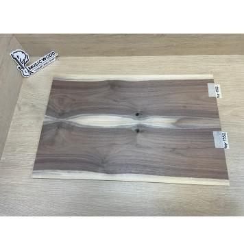 Орех Американский Заболонь заготовка на топ под заливку Тангент А 7х165х515 мм - 2 шт (книжкой)-11