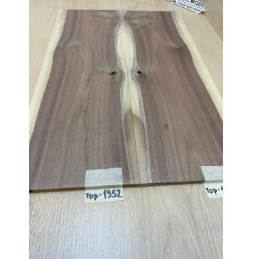 Орех Американский Заболонь заготовка на топ под заливку Тангент А 7х165х515 мм - 2 шт (книжкой)-7