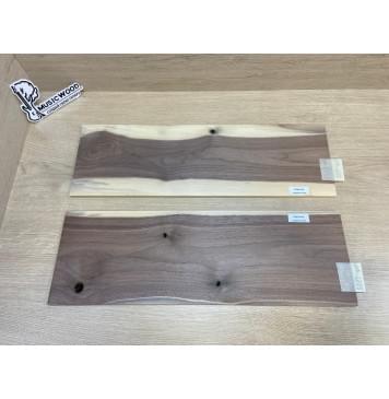 Орех Американский Заболонь заготовка на топ под заливку Тангент А 7х165х515 мм - 2 шт (книжкой)-8