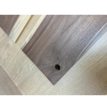 Орех Американский Заболонь заготовка на топ под заливку Тангент А 7х165х515 мм - 2 шт (книжкой)-10