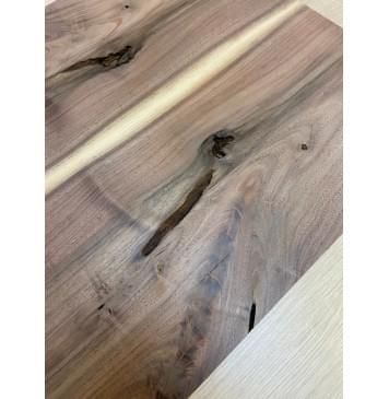 Орех Американский Заболонь заготовка на топ под заливку Тангент А 13х175х510 мм - 2 шт (книжкой)-10