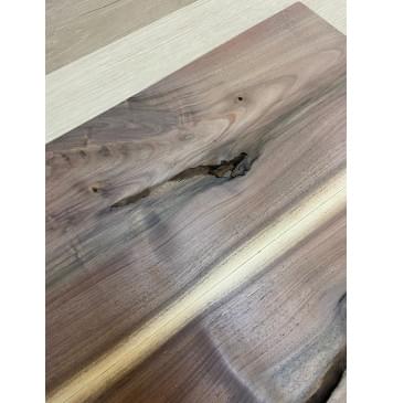 Орех Американский Заболонь заготовка на топ под заливку Тангент А 13х175х510 мм - 2 шт (книжкой)-8