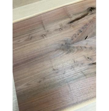 Орех Американский Заболонь заготовка на топ под заливку Тангент А 13х175х510 мм - 2 шт (книжкой)-4