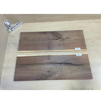 Орех Американский Заболонь заготовка на топ под заливку Тангент А 13х175х510 мм - 2 шт (книжкой)-11