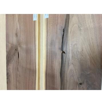 Орех Американский Заболонь заготовка на топ под заливку Тангент А 13х175х510 мм - 2 шт (книжкой)-13