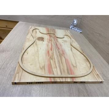 Клён Американский заготовка на топ под заливку Тангент А 11х170х535 мм - 2 шт. (книжкой)-9