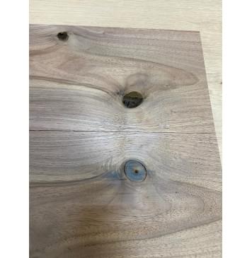 Орех Американский заготовка на топ для Тревел гитары под заливку Смешанный А 15х148х470 мм - 2 шт. (книжкой)-5