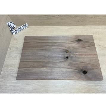 Орех Американский заготовка на топ для Тревел гитары под заливку Смешанный А 15х148х470 мм - 2 шт. (книжкой)-9