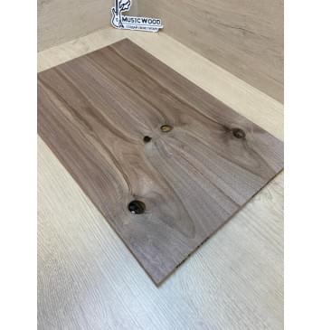 Орех Американский заготовка на топ для Тревел гитары под заливку Смешанный А 15х148х470 мм - 2 шт. (книжкой)-7