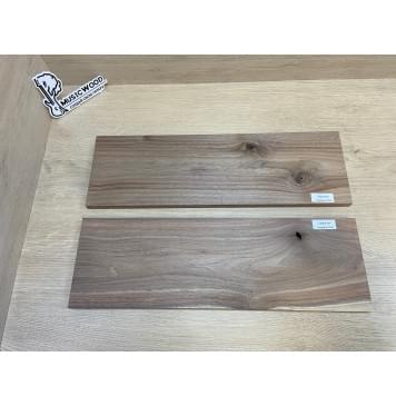 Орех Американский заготовка на топ для Тревел гитары под заливку Смешанный А 15х148х470 мм - 2 шт. (книжкой)-10