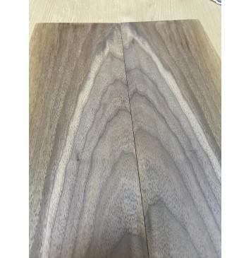 Орех Американский Заболонь заготовка на топ для Тревел гитары Смешанный АА 10х157-140х445 мм - 2 шт. (книжкой)-4