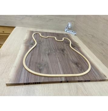 Орех Американский заготовка на топ под заливку Смешанный А 11х210-195х540 мм - 2 шт (книжкой)-2