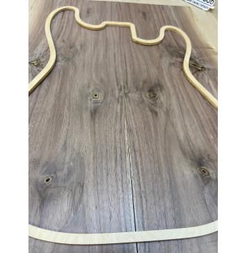 Орех Американский заготовка на топ под заливку Смешанный А 11х210-195х540 мм - 2 шт (книжкой)-3