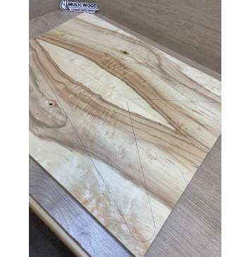 Клён Американский Волнистый заготовка на топ Смешанный А Волна А 13х240х600-565 мм (2шт. книжкой)-2