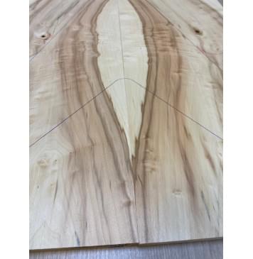 Клён Американский Волнистый заготовка на топ Смешанный А Волна А 13х240х600-565 мм (2шт. книжкой)-5