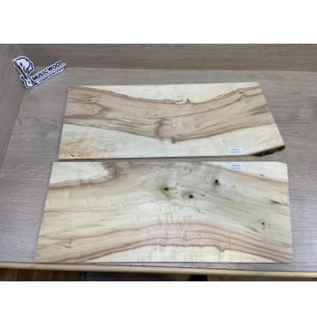 Клён Американский Волнистый заготовка на топ Смешанный А Волна А 13х240х600-565 мм (2шт. книжкой)-0