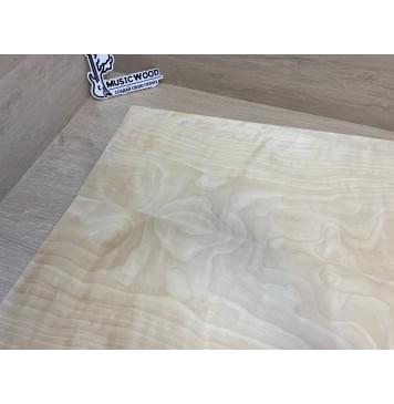 Берёза Пламенная заготовка на топ (шлифованный) Смешанный ААА Волна АА 4х270-210х600-535 мм - 2шт (книжкой) АКЦИЯ-2