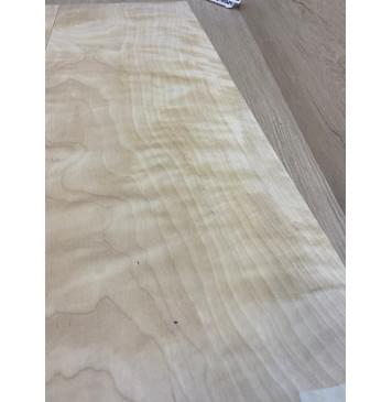 Берёза Пламенная заготовка на топ (шлифованный) Смешанный ААА Волна АА 4х270-210х600-535 мм - 2шт (книжкой) АКЦИЯ-4