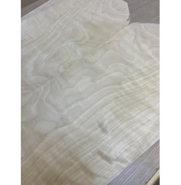 Берёза Пламенная заготовка на топ (шлифованный) Смешанный ААА Волна АА 4х270-210х600-535 мм - 2шт (книжкой) АКЦИЯ-9