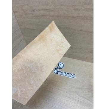 Клён Птичий Глаз заготовка накладки на головку грифа Смешанный ААА 0.6х120-95х230 мм-4