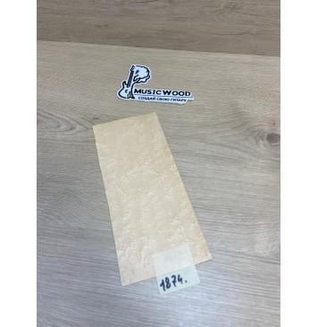 Клён Птичий Глаз заготовка накладки на головку грифа Смешанный ААА 0.6х108х240 мм-1