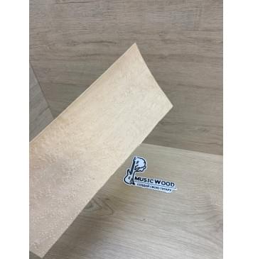 Клён Птичий Глаз заготовка накладки на головку грифа Смешанный ААА 0.6х114х270 мм-2