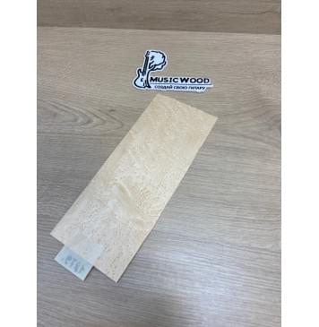 Клён Птичий Глаз заготовка накладки на головку грифа Смешанный ААА 0.6х110х265 мм-1