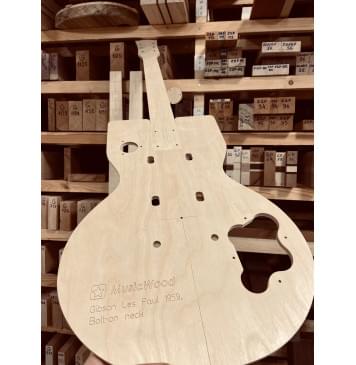 Gibson Les Paul 1959, крепление грифа на болтах (Bolt-on neck) - шаблоны гитары-10