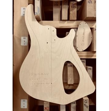 Dingwall NG 4 string, 24 лада, 34-36.25", Dingwall individual string bridge units, полный комплект для фрезеровки гитары, фанера 8мм-1