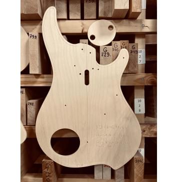 Dingwall NG 4 string, 24 лада, 34-36.25", Dingwall individual string bridge units, полный комплект для фрезеровки гитары, фанера 8мм-3