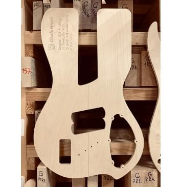 Dingwall NG 4 string, 24 лада, 34-36.25", Dingwall individual string bridge units, полный комплект для фрезеровки гитары, фанера 8мм-5