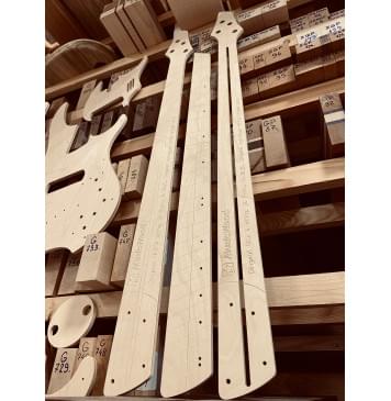 Dingwall NG 4 string, 24 лада, 34-36.25", Dingwall individual string bridge units, полный комплект для фрезеровки гитары, фанера 8мм-7