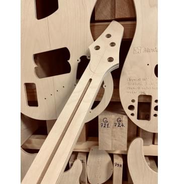 Dingwall NG 4 string, 24 лада, 34-36.25", Dingwall individual string bridge units, полный комплект для фрезеровки гитары, фанера 8мм-8