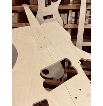 Dingwall NG 4 string, 24 лада, 34-36.25", Dingwall individual string bridge units, полный комплект для фрезеровки гитары, фанера 8мм-9