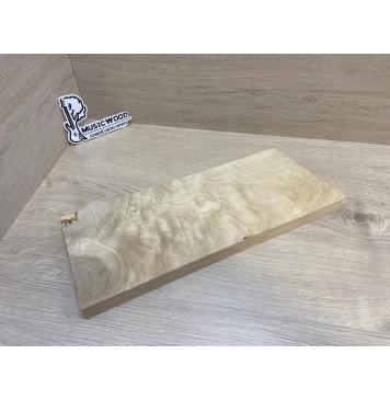 Клён Белый Явор , Волнистый заготовка на топ для Тревел гитары Смешанный АА Волна А 27х154х410-380 мм (1 шт под распил)й-8