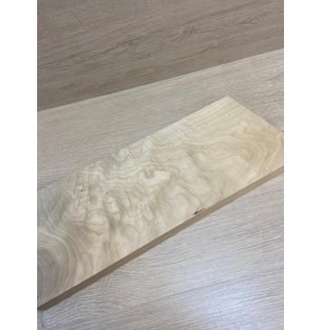 Клён Белый Явор , Волнистый заготовка на топ для Тревел гитары Смешанный АА Волна А 27х154х410-380 мм (1 шт под распил)й-13