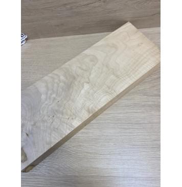 Клён Белый Явор , Волнистый заготовка на топ для Тревел гитары Смешанный АА Волна А 27х154х410-380 мм (1 шт под распил)й-14