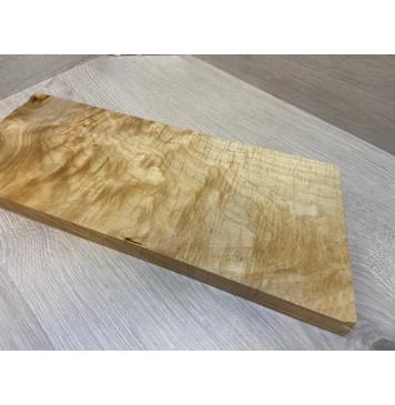 Клён Белый Явор , Волнистый заготовка на топ для Тревел гитары Смешанный АА Волна А 27х154х410-380 мм (1 шт под распил)й-3