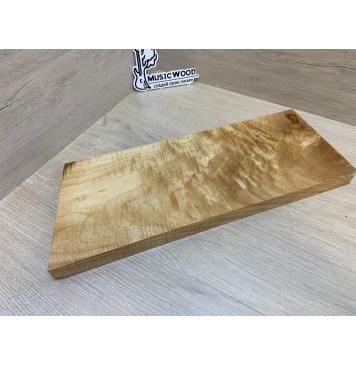 Клён Белый Явор , Волнистый заготовка на топ для Тревел гитары Смешанный АА Волна А 27х154х410-380 мм (1 шт под распил)й-4